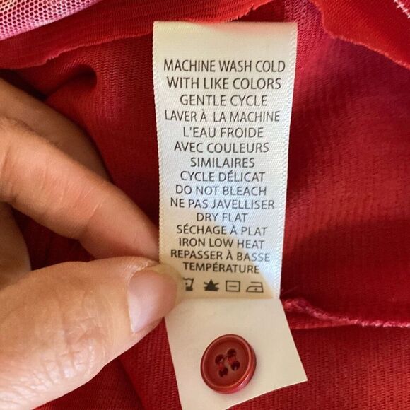 🔥3/$20🔥 Max Studio mesh floral print blouse size XS - Picture 10 of 11